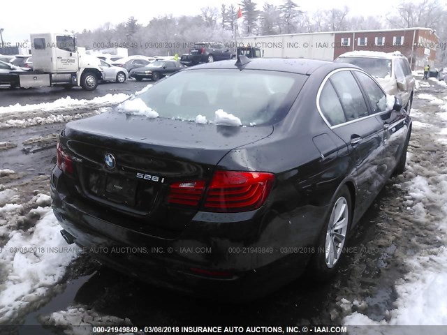 WBA5A7C55ED615143 - 2014 BMW 528 XI BLACK photo 4