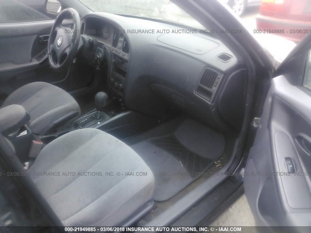 KMHDN46D05U046010 - 2005 HYUNDAI ELANTRA GLS/GT BLACK photo 5