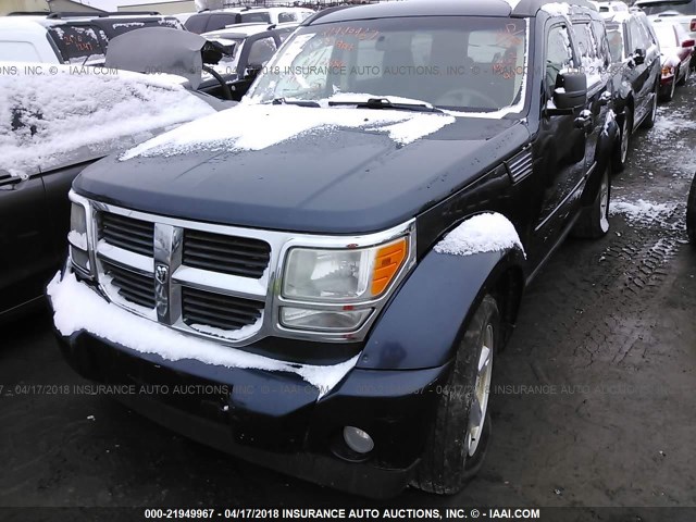 1D8GU28K98W104713 - 2008 DODGE NITRO SXT BLUE photo 2