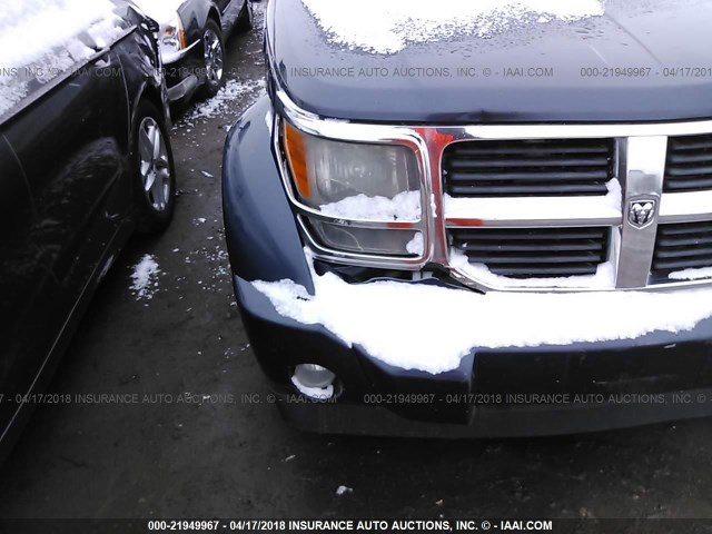 1D8GU28K98W104713 - 2008 DODGE NITRO SXT BLUE photo 6