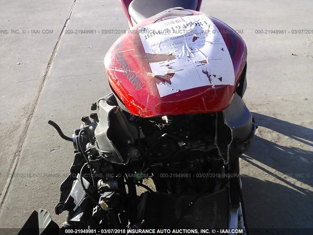 JKAZX4P167A024424 - 2007 KAWASAKI ZX600 P RED photo 7