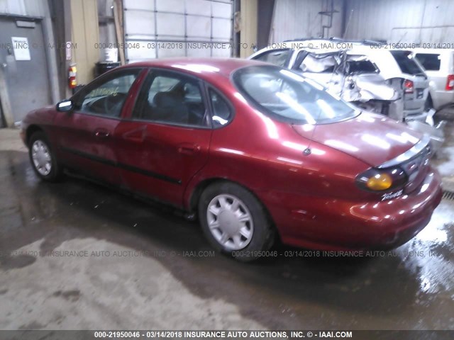 1FALP51UXTG279448 - 1996 FORD TAURUS G RED photo 3