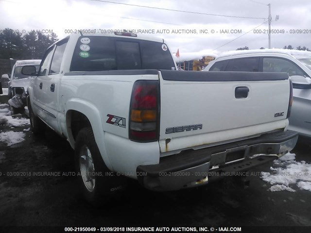 2GTEK13T951104235 - 2005 GMC NEW SIERRA K1500 WHITE photo 3