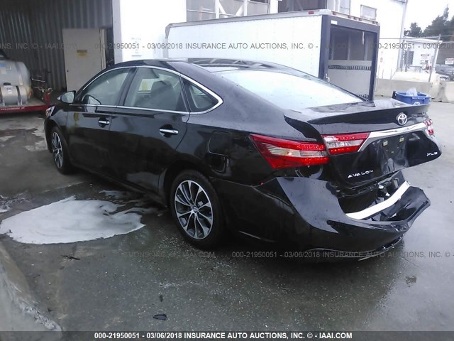 4T1BK1EB5HU255746 - 2017 TOYOTA AVALON XLE PLUS/PREMIUM/TOUR/LTD BLACK photo 3