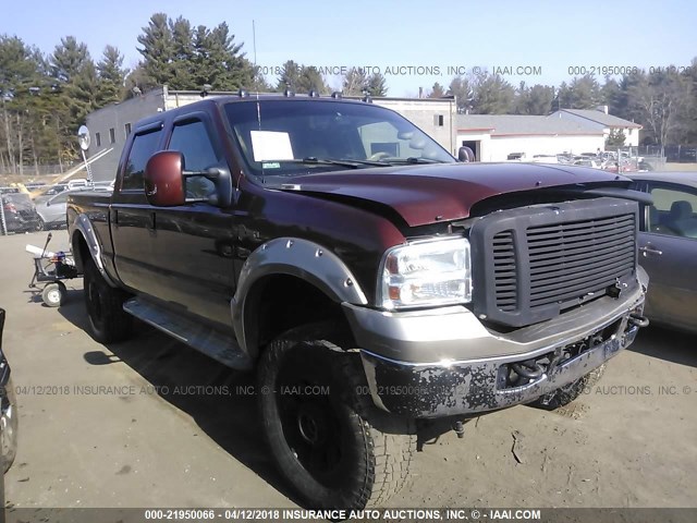 1FTWW31P16ED79561 - 2006 FORD F350 SRW SUPER DUTY BURGUNDY photo 1