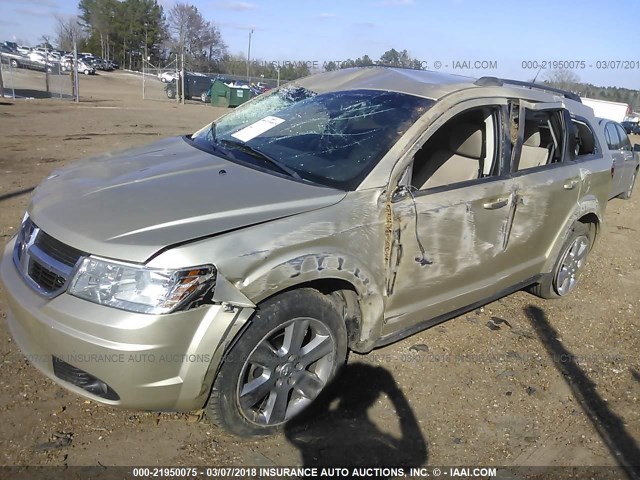 3D4PG5FV0AT119944 - 2010 DODGE JOURNEY SXT GOLD photo 2