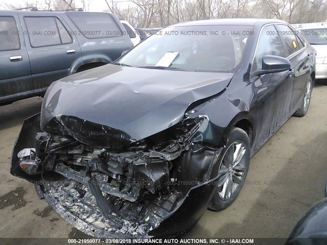 4T1BF1FK5GU177938 - 2016 TOYOTA CAMRY LE/XLE/SE/XSE GRAY photo 2