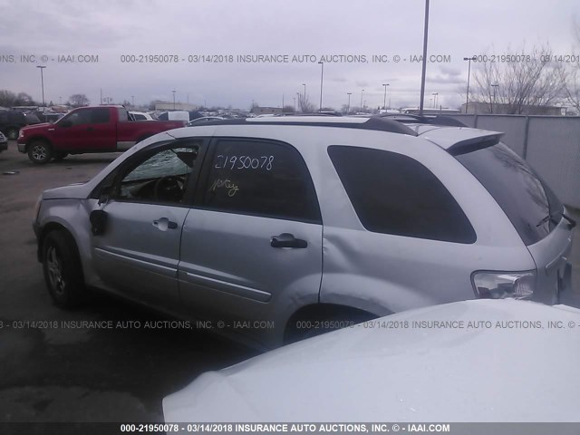 2CNDL23F556115157 - 2005 CHEVROLET EQUINOX LS SILVER photo 3