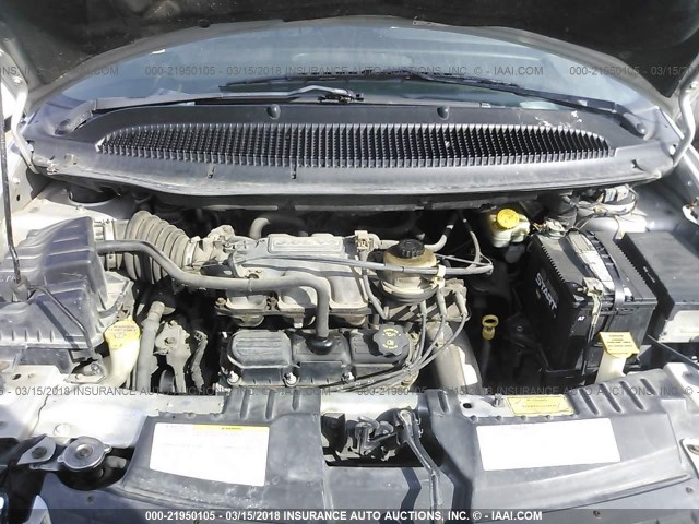 2C4GP54L84R603821 - 2004 CHRYSLER TOWN & COUNTRY TOURING SILVER photo 10