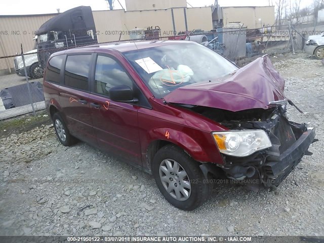 2A8HR44H48R748776 - 2008 CHRYSLER TOWN & COUNTRY LX RED photo 1