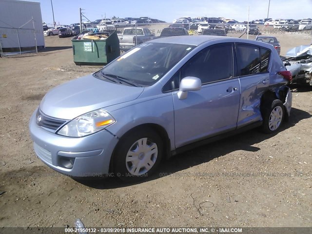 3N1BC1CP5CK203268 - 2012 NISSAN VERSA S/SL BLUE photo 2