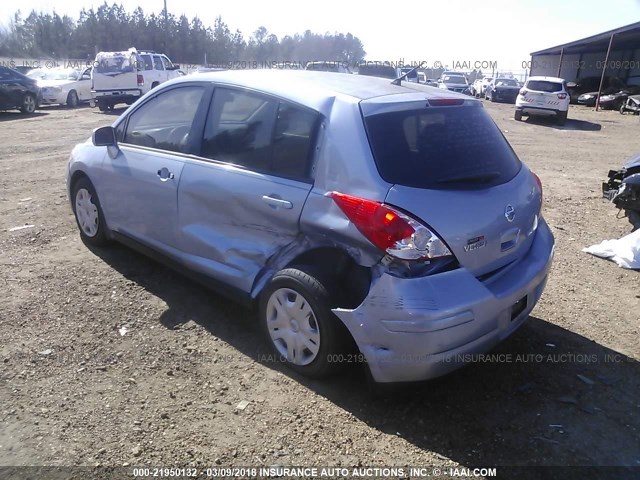 3N1BC1CP5CK203268 - 2012 NISSAN VERSA S/SL BLUE photo 3