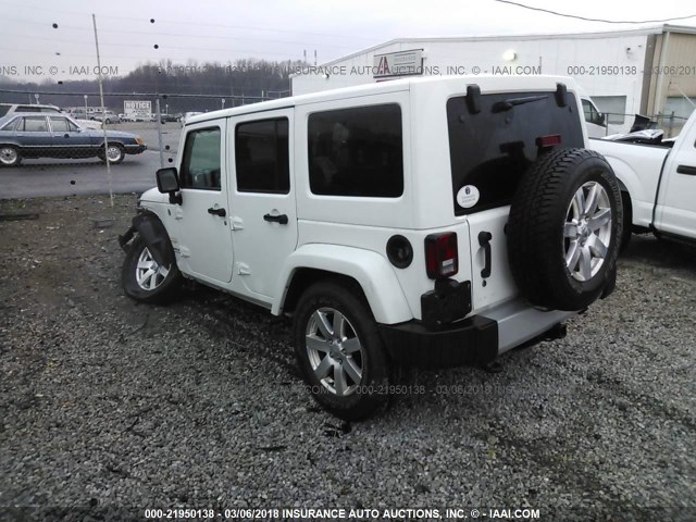 1C4BJWEG6FL752128 - 2015 JEEP WRANGLER UNLIMITE SAHARA WHITE photo 3