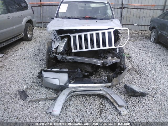 1C4PJMAK2CW172339 - 2012 JEEP LIBERTY SPORT SILVER photo 6