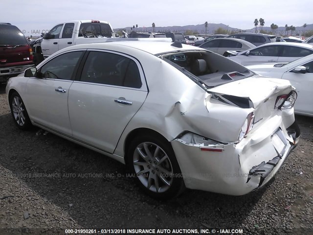 1G1ZG5E79CF343745 - 2012 CHEVROLET MALIBU LTZ Ақ фото 3