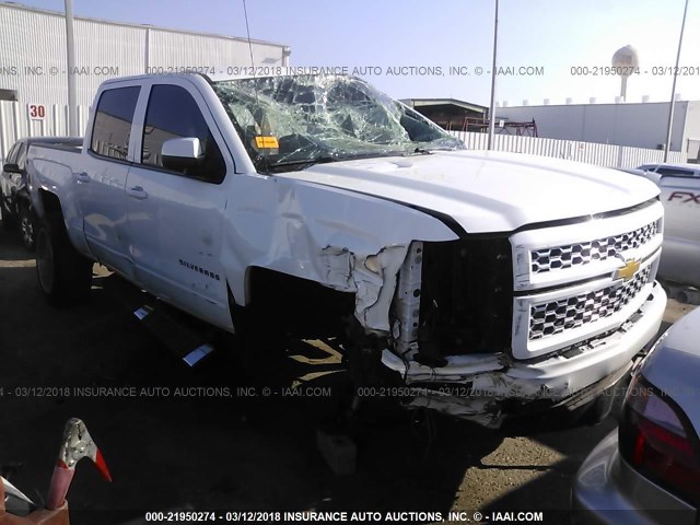 3GCUKREC6EG501125 - 2014 CHEVROLET SILVERADO K1500 LT WHITE photo 1