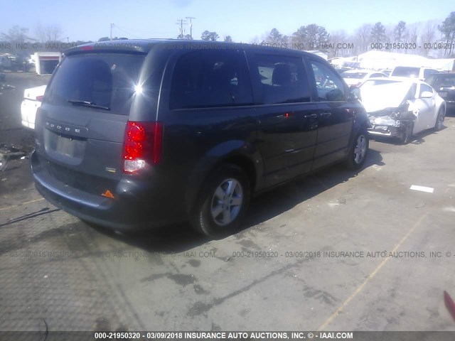 2C4RDGCG2CR172313 - 2012 DODGE GRAND CARAVAN SXT GRAY photo 4