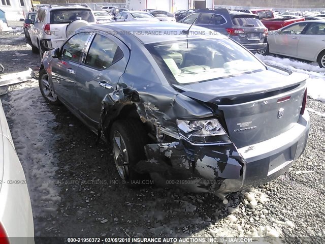 1B3LC76MX8N658545 - 2008 DODGE AVENGER R/T GRAY photo 3