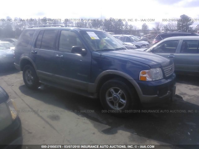 1FMZU74WX2UD10313 - 2002 FORD EXPLORER EDDIE BAUER BLUE photo 1