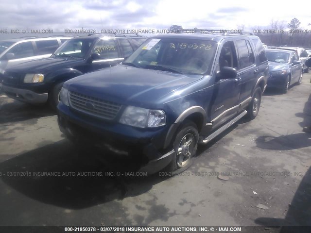 1FMZU74WX2UD10313 - 2002 FORD EXPLORER EDDIE BAUER BLUE photo 2