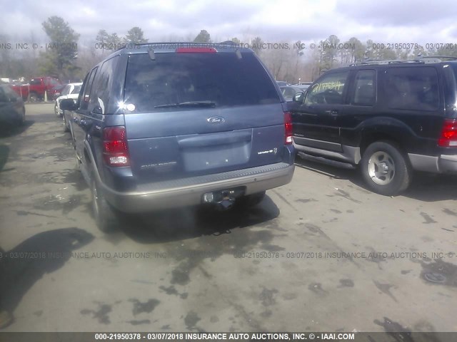 1FMZU74WX2UD10313 - 2002 FORD EXPLORER EDDIE BAUER BLUE photo 3