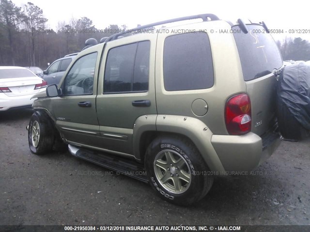 1J4GK38K72W333760 - 2002 JEEP LIBERTY RENEGADE GREEN photo 3