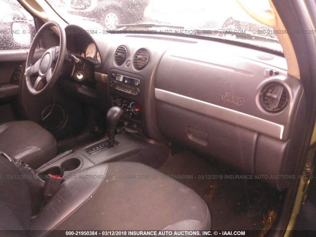 1J4GK38K72W333760 - 2002 JEEP LIBERTY RENEGADE GREEN photo 5