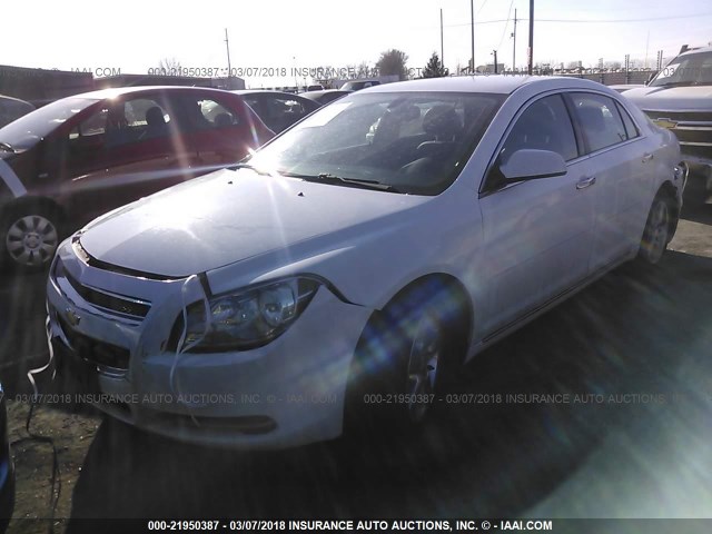 1G1ZD5EU1CF260003 - 2012 CHEVROLET MALIBU 2LT WHITE photo 2