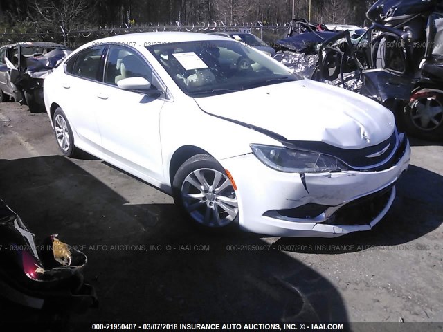 1C3CCCAB5FN532480 - 2015 CHRYSLER 200 LIMITED WHITE photo 1