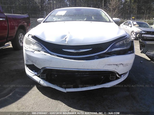 1C3CCCAB5FN532480 - 2015 CHRYSLER 200 LIMITED WHITE photo 6