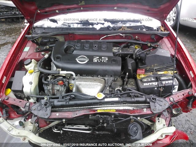 3N1AB51D05L530043 - 2005 NISSAN SENTRA SE-R SPEC V RED photo 10