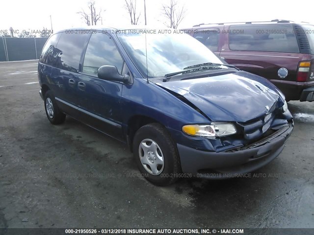 2B4GP2533YR599404 - 2000 DODGE CARAVAN BLUE photo 1