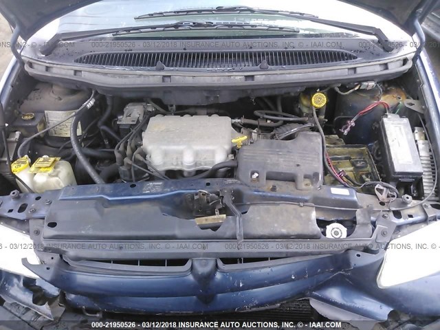 2B4GP2533YR599404 - 2000 DODGE CARAVAN BLUE photo 10