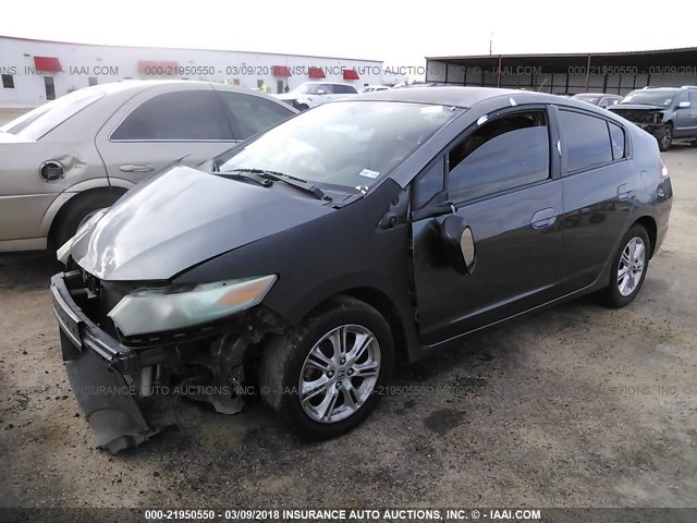 JHMZE2H79AS023013 - 2010 HONDA INSIGHT EX GRAY photo 2