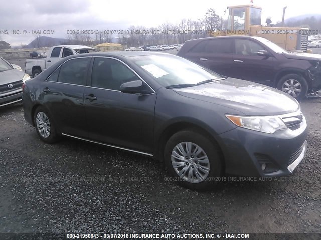 4T1BF1FK8DU237206 - 2013 TOYOTA CAMRY L/SE/LE/XLE GRAY photo 1