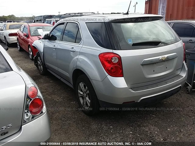 2GNALBEK4D6249312 - 2013 CHEVROLET EQUINOX LS SILVER photo 3