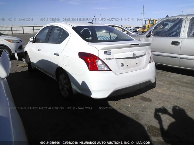 3N1CN7AP7HL822749 - 2017 NISSAN VERSA S/S PLUS/SV/SL WHITE photo 3