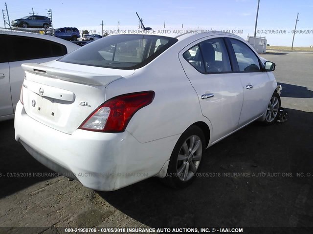 3N1CN7AP7HL822749 - 2017 NISSAN VERSA S/S PLUS/SV/SL WHITE photo 4