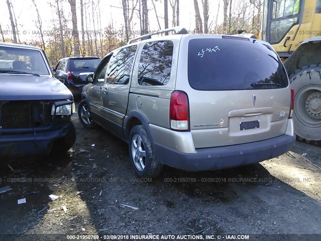 1GMDV33L45D241002 - 2005 PONTIAC MONTANA SV6 BEIGE photo 3