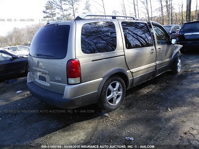 1GMDV33L45D241002 - 2005 PONTIAC MONTANA SV6 BEIGE photo 4