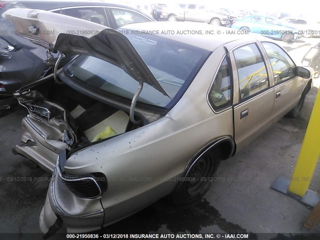 1G1BL52P1SR149676 - 1995 CHEVROLET CAPRICE / IMPALA CLASSIC/SS GOLD photo 4