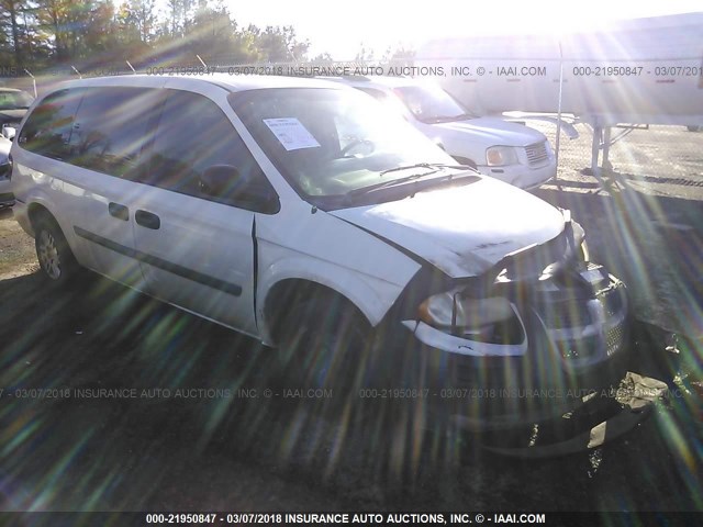 1D4GP24RX6B537084 - 2006 DODGE GRAND CARAVAN SE WHITE photo 1