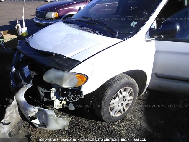 1D4GP24RX6B537084 - 2006 DODGE GRAND CARAVAN SE WHITE photo 6