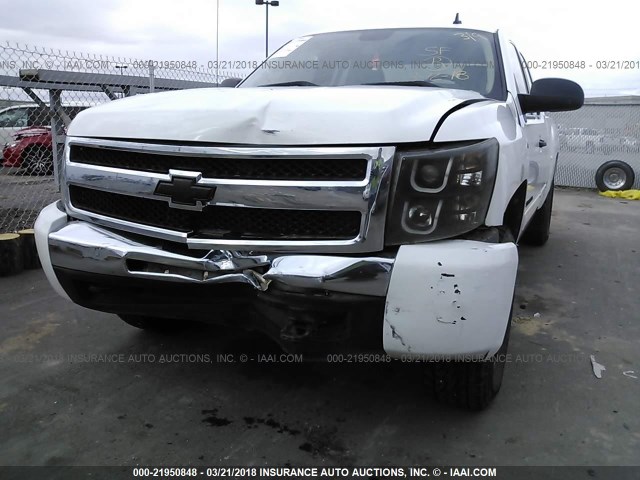 1GCEK29J69Z273850 - 2009 CHEVROLET SILVERADO K1500 LT WHITE photo 6