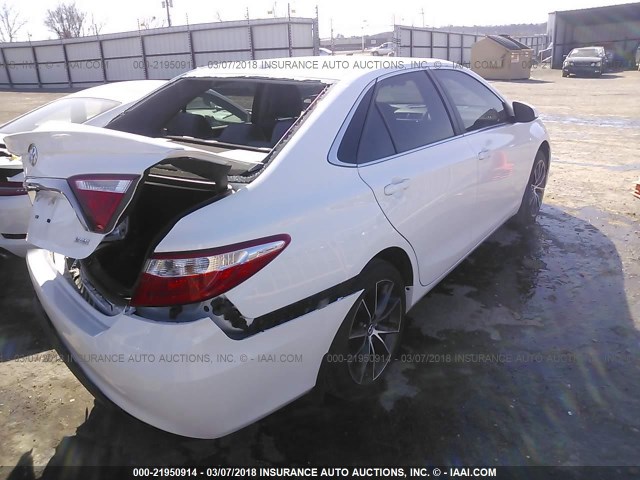 4T1BF1FK4GU227437 - 2016 TOYOTA CAMRY LE/XLE/SE/XSE WHITE photo 4