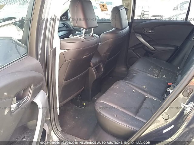 5J8TB3H33EL001142 - 2014 ACURA RDX GRAY photo 8