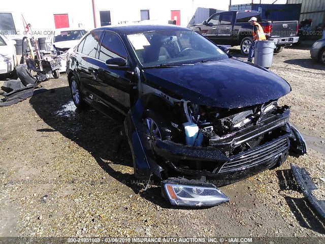 3VWD07AJXEM317366 - 2014 VOLKSWAGEN JETTA SE BLACK photo 1