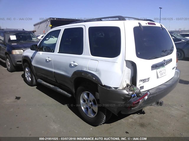 4F2CZ96103KM22785 - 2003 MAZDA TRIBUTE ES WHITE photo 3