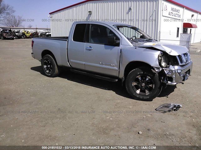 1N6BA06B86N513150 - 2006 NISSAN TITAN XE/SE/LE SILVER photo 1