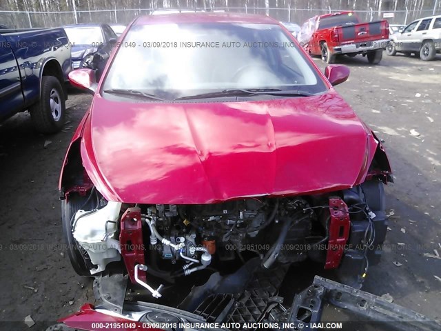 KMHCT5AE7EU153546 - 2014 HYUNDAI ACCENT GLS/GS RED photo 6